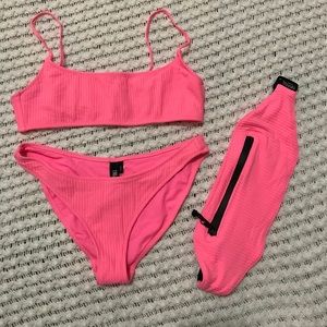 Triangl swimsuit S, perfect condition! Bright pink